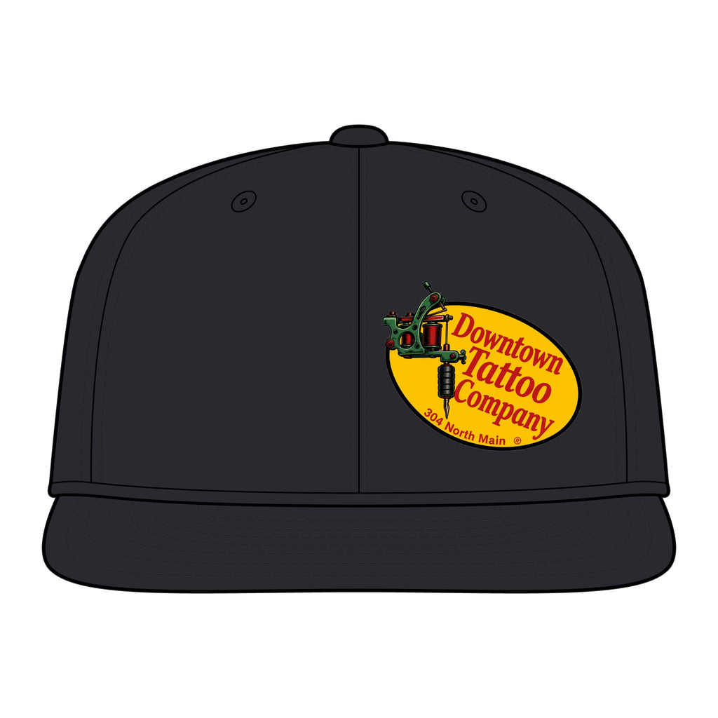 DTC Vintage Oval Flexfit 6297F Fitted Flat Bill Cap