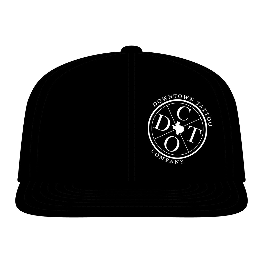 DTC Round Logo Flexfit 6297F Fitted Flat Bill Cap