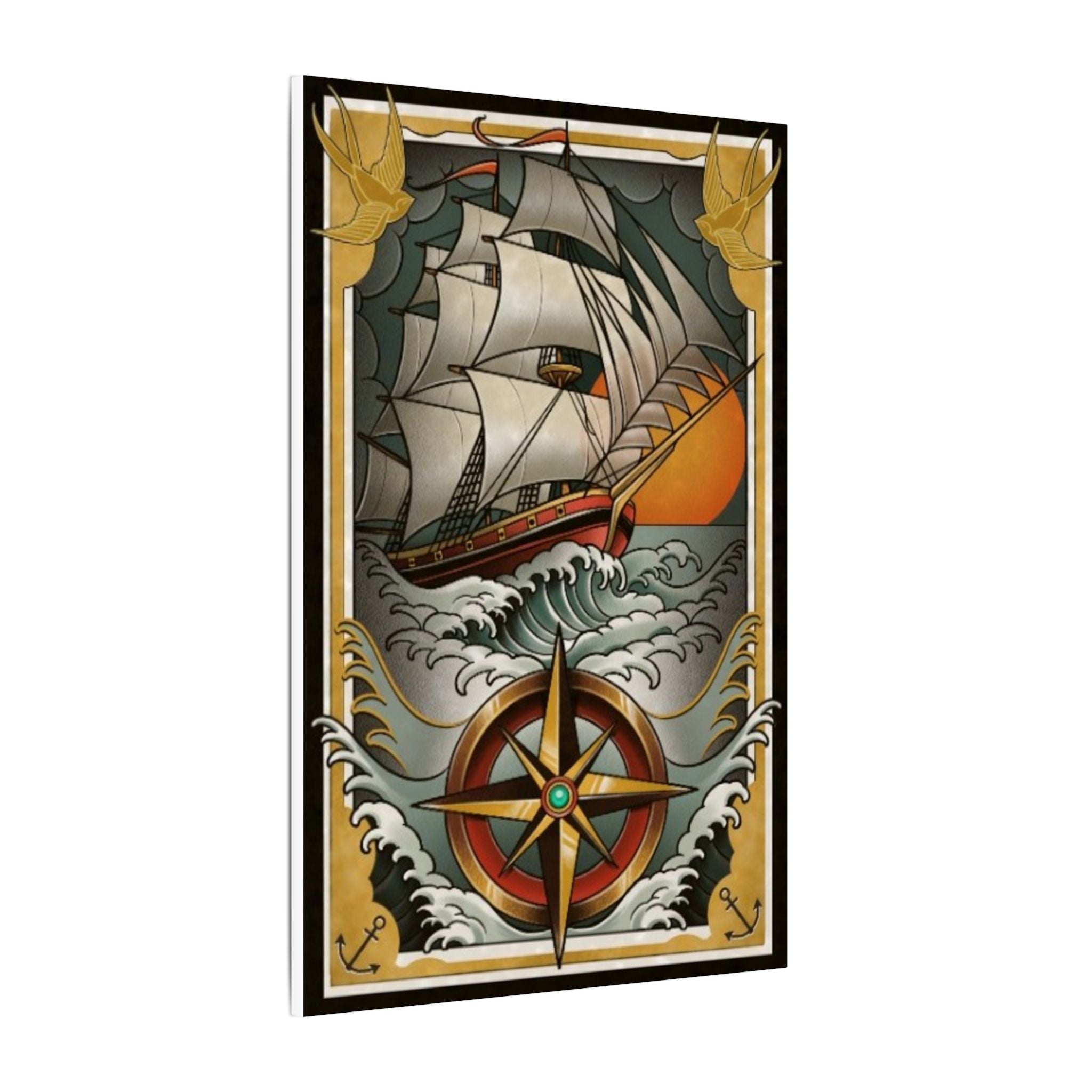 Tattoo’s by AJ Canvas - Ship & Compass