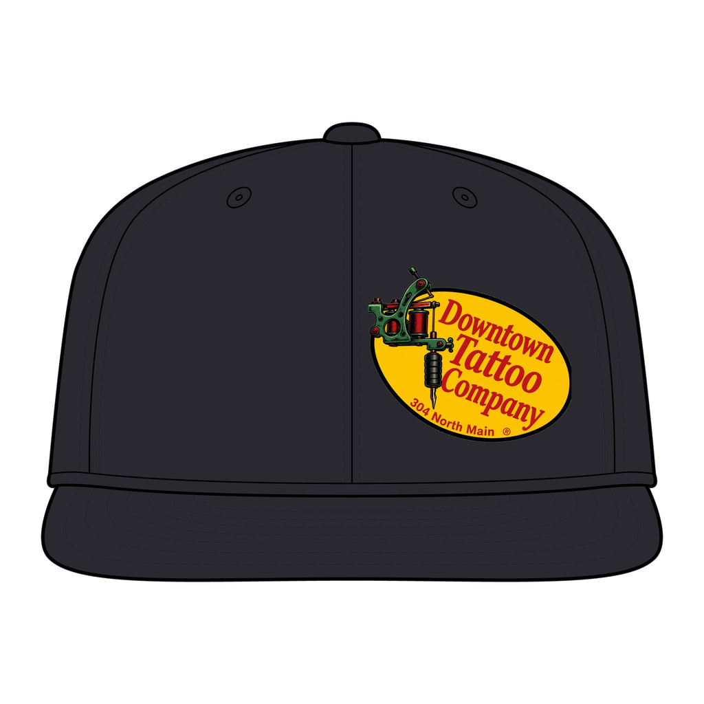 DTC Vintage Oval Flexfit 6297F Fitted Flat Bill Cap