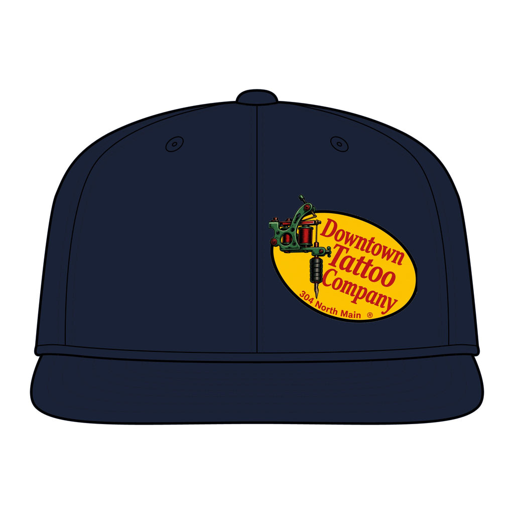 DTC Vintage Oval Flexfit 6297F Fitted Flat Bill Cap