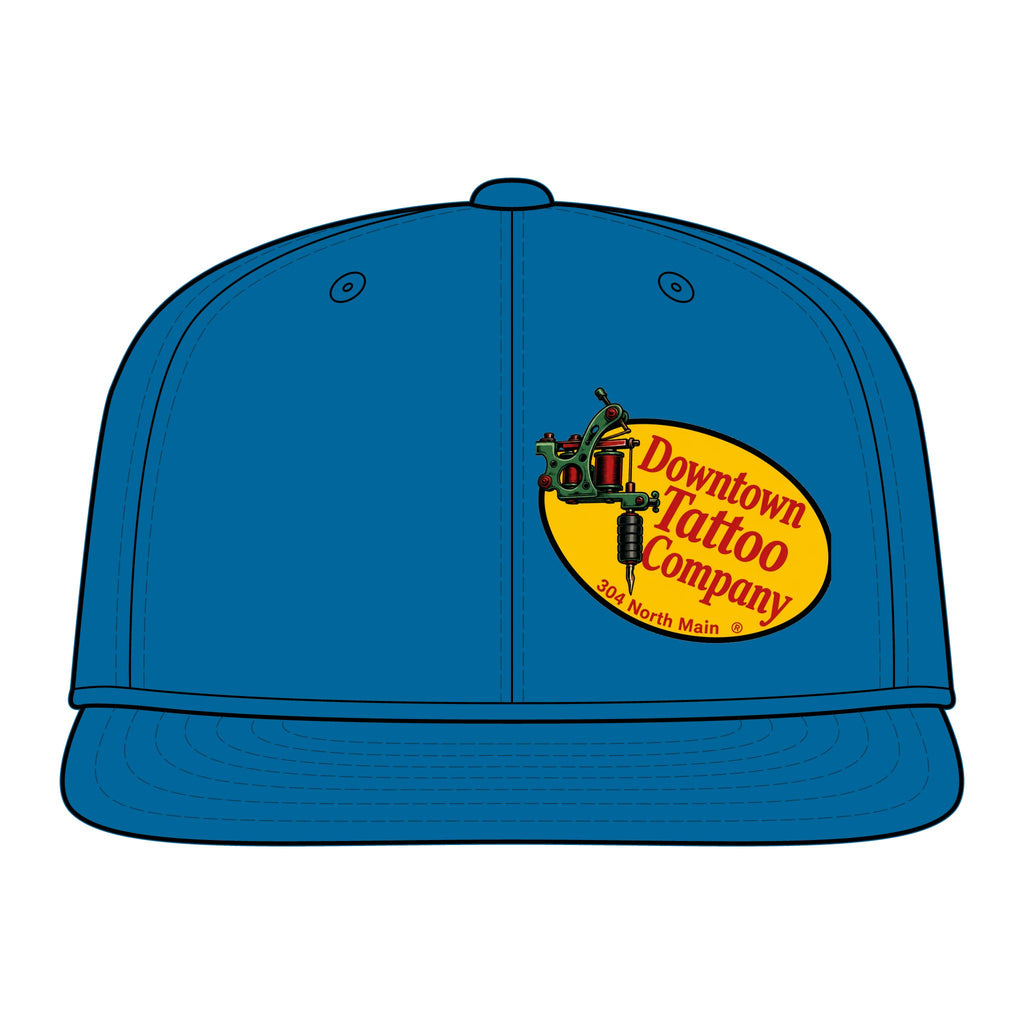 DTC Vintage Oval Flexfit 6297F Fitted Flat Bill Cap