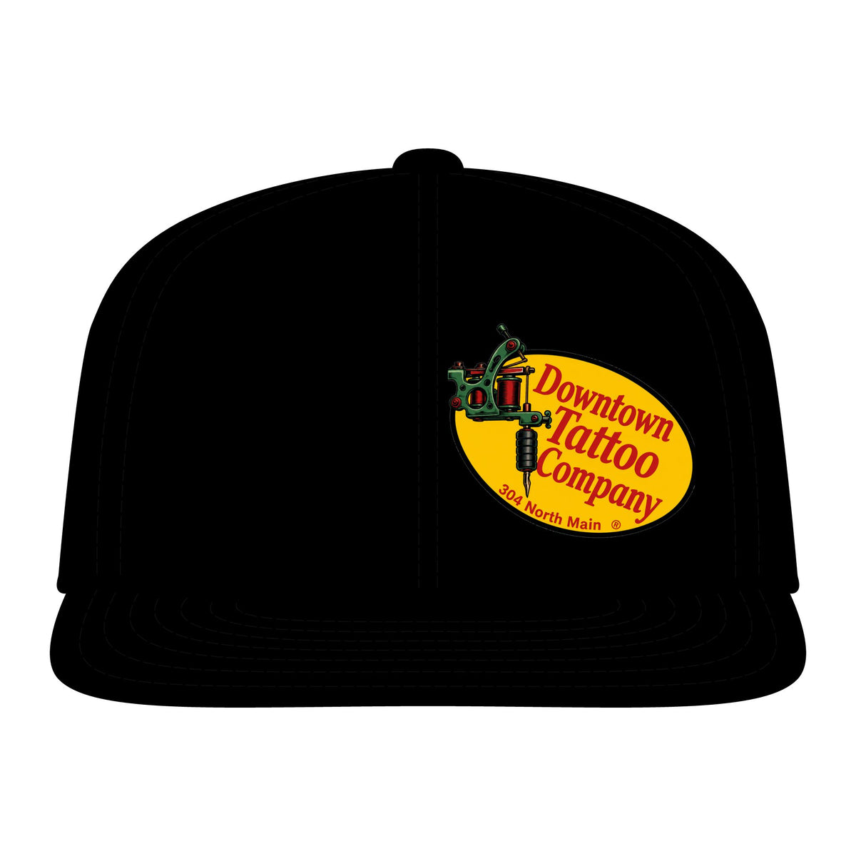 DTC Vintage Oval Flexfit 6297F Fitted Flat Bill Cap