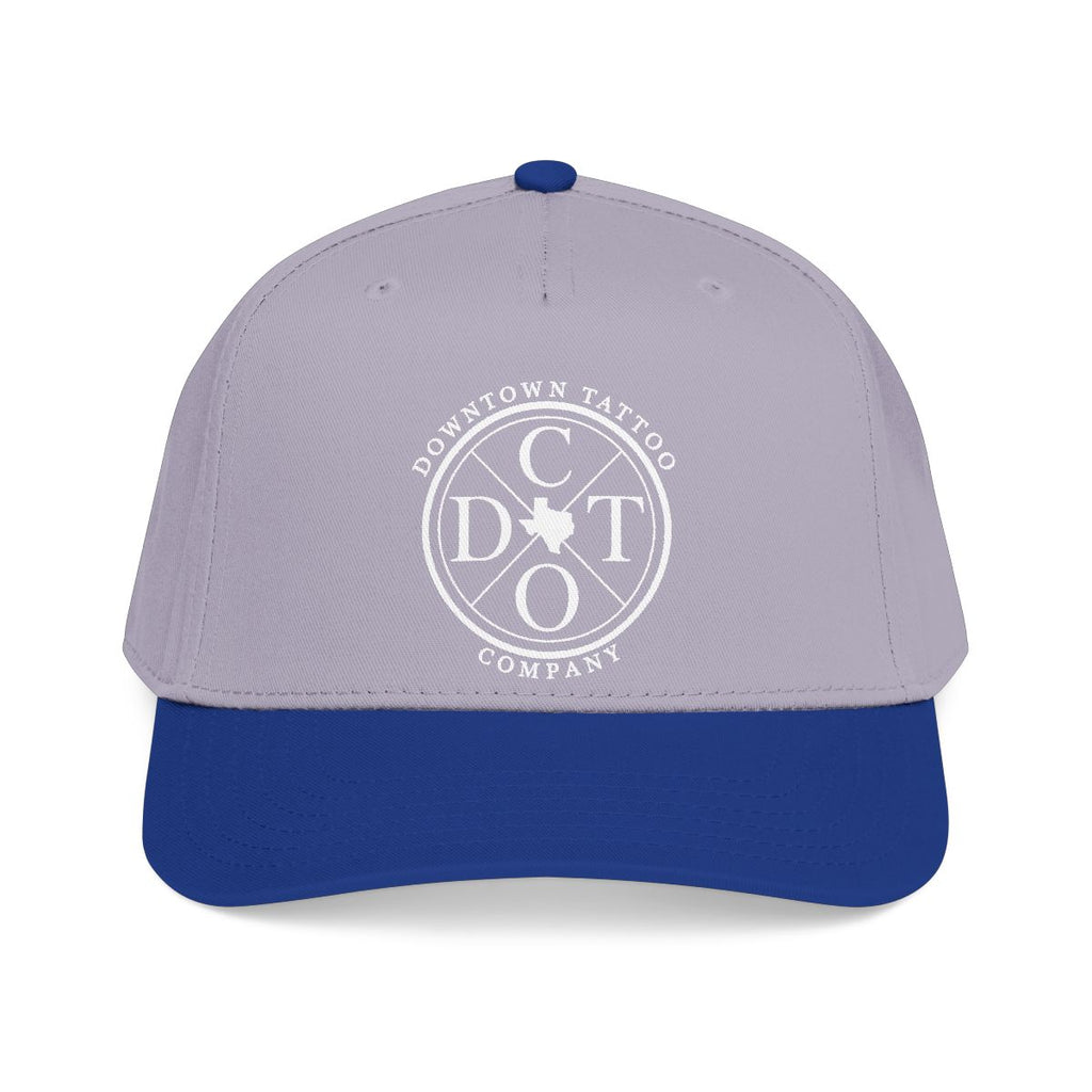 DTC round logo OTTO 31-069 snapback cap - Royal / Grey - Front view