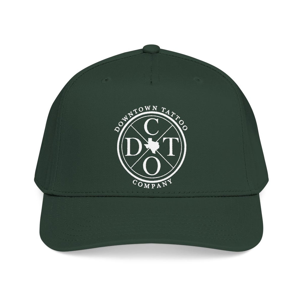 DTC round logo OTTO 31-069 snapback cap - Dark Green - Front view