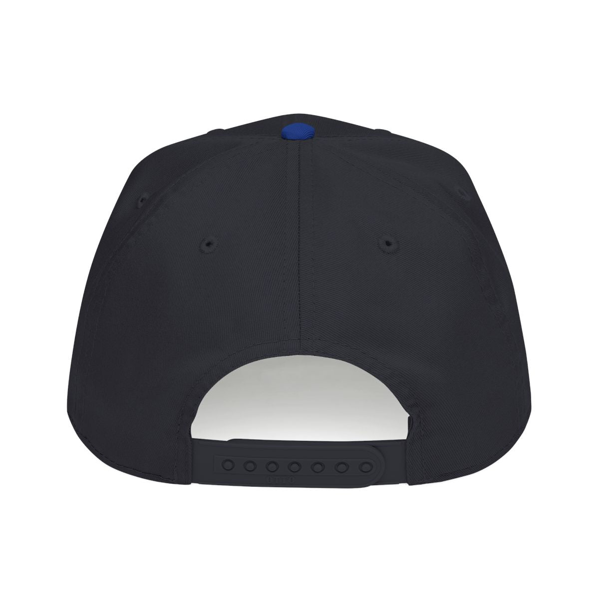 DTC round logo OTTO 31-069 snapback cap - Royal / Black - Rear snapback view