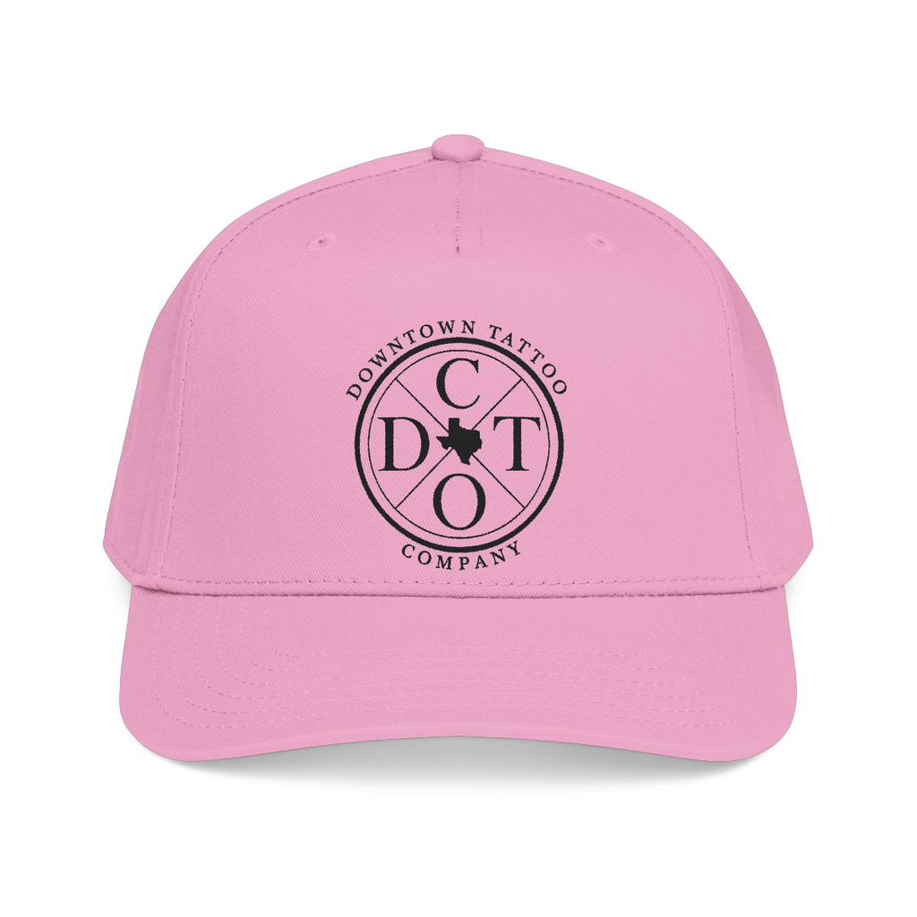 DTC round logo OTTO 31-069 snapback cap - Pink - Front view