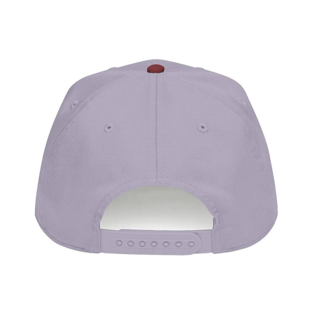DTC round logo OTTO 31-069 snapback cap - Maroon / Grey - Rear snapback view
