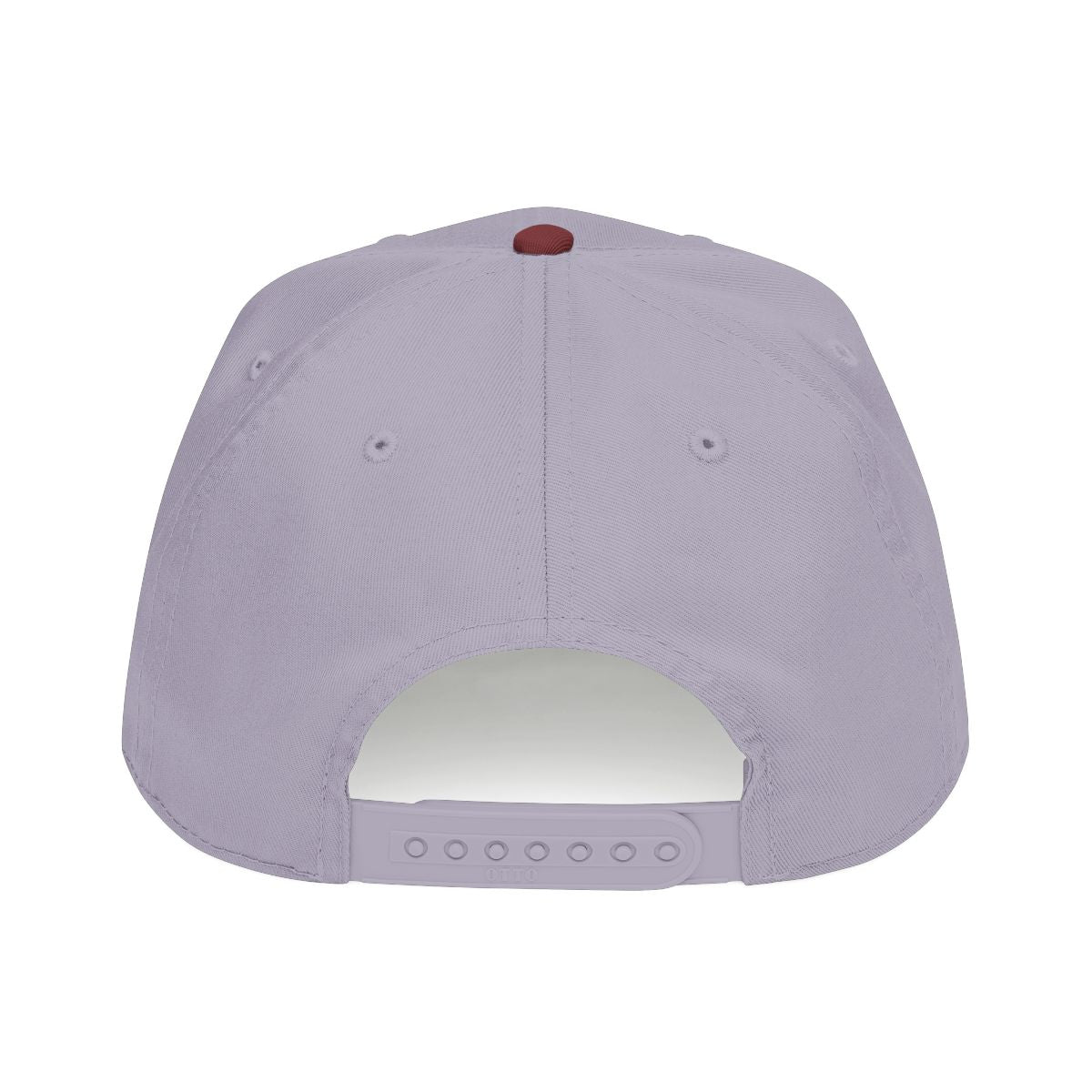 DTC round logo OTTO 31-069 snapback cap - Maroon / Grey - Rear snapback view