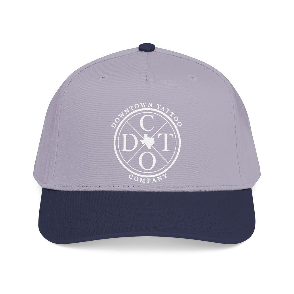 DTC round logo OTTO 31-069 snapback cap - Navy / Grey - Front view