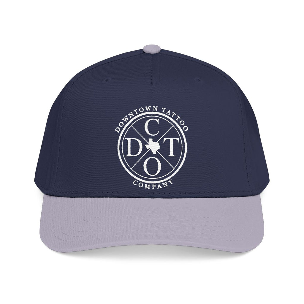 DTC round logo OTTO 31-069 snapback cap - Grey / Navy - Front view