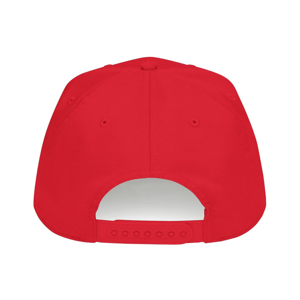 DTC round logo OTTO 31-069 snapback cap - Red - Rear snapback view