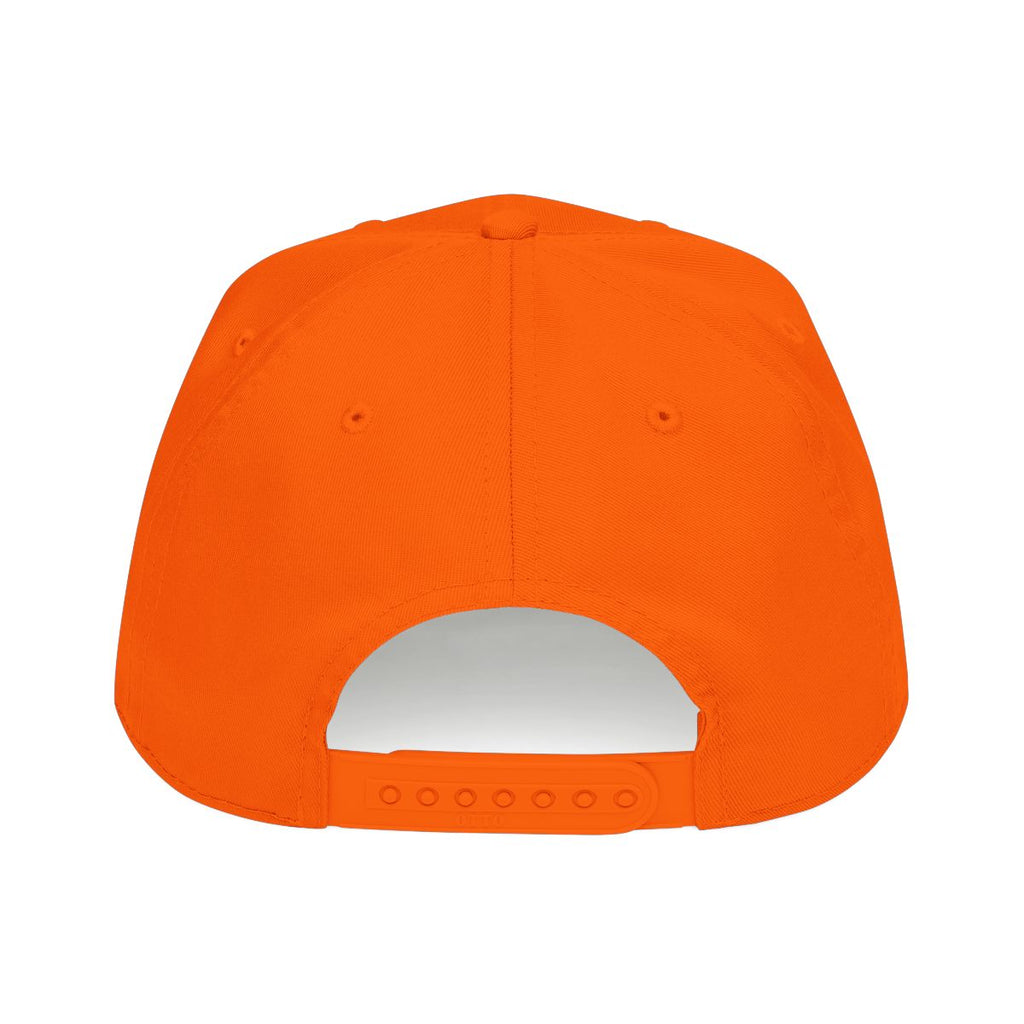 DTC round logo OTTO 31-069 snapback cap - Neon Orange - Rear snapback view