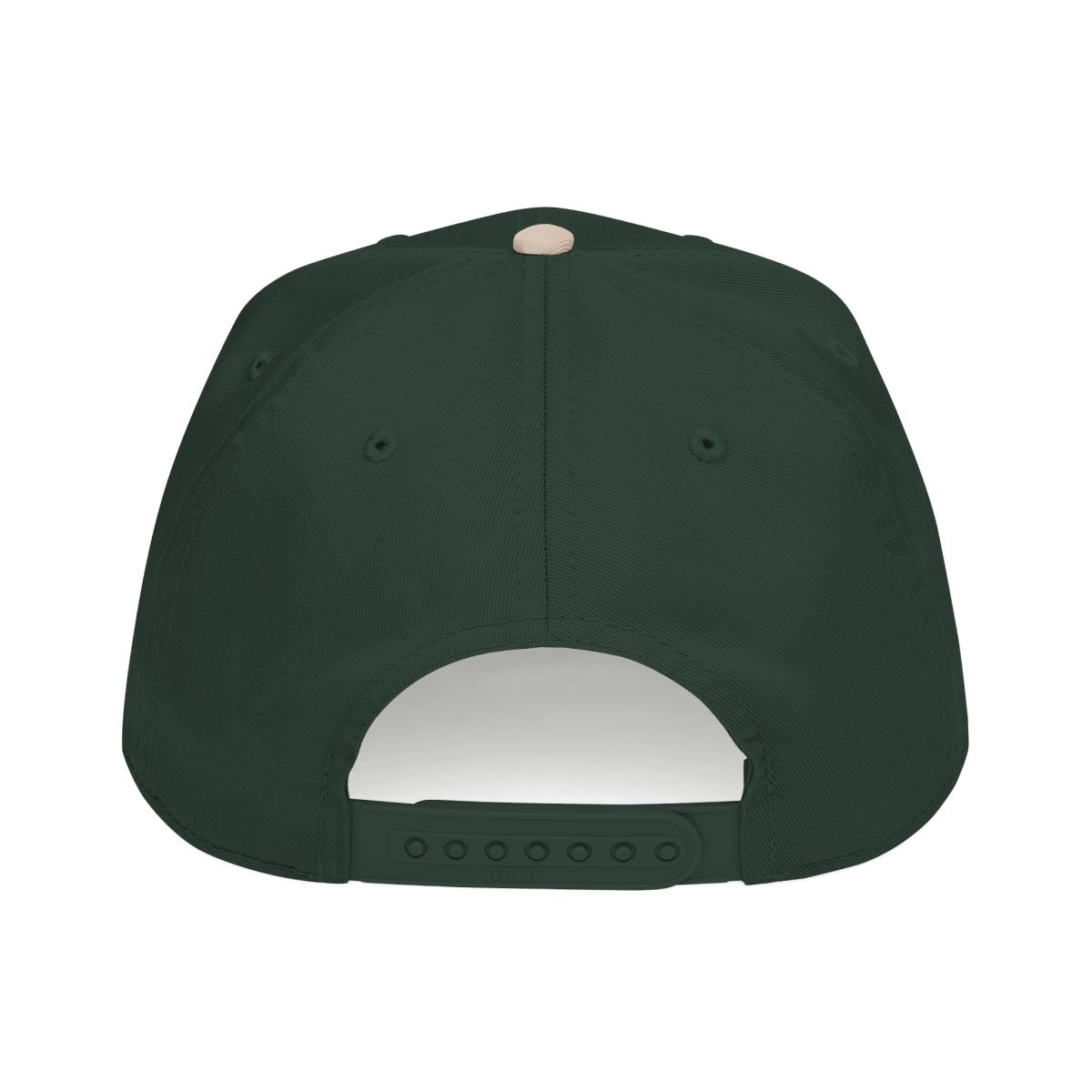 DTC round logo OTTO 31-069 snapback cap - Khaki / Dark Green - Rear snapback view