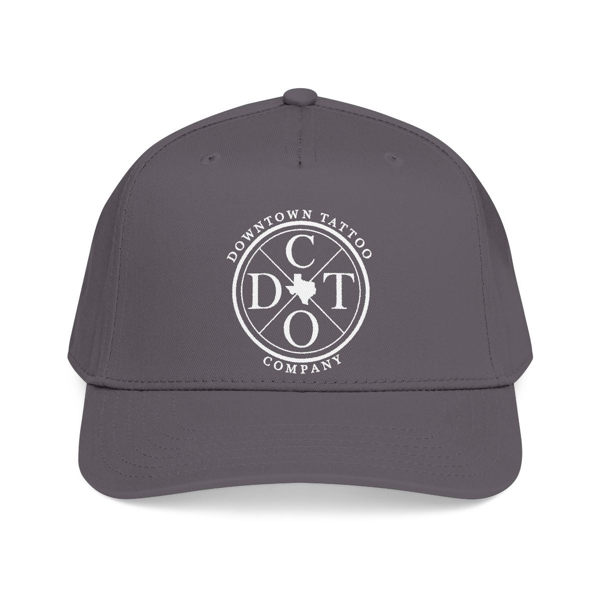 DTC round logo OTTO 31-069 snapback cap - Charcoal Grey - Front view