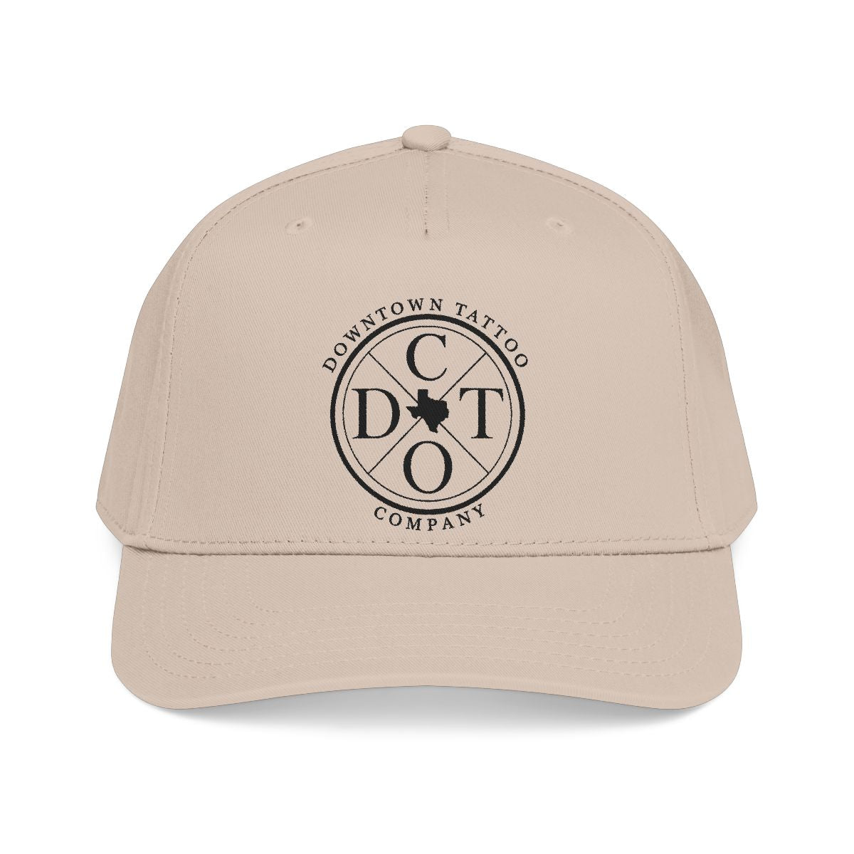 DTC round logo OTTO 31-069 snapback cap - Khaki - Front view