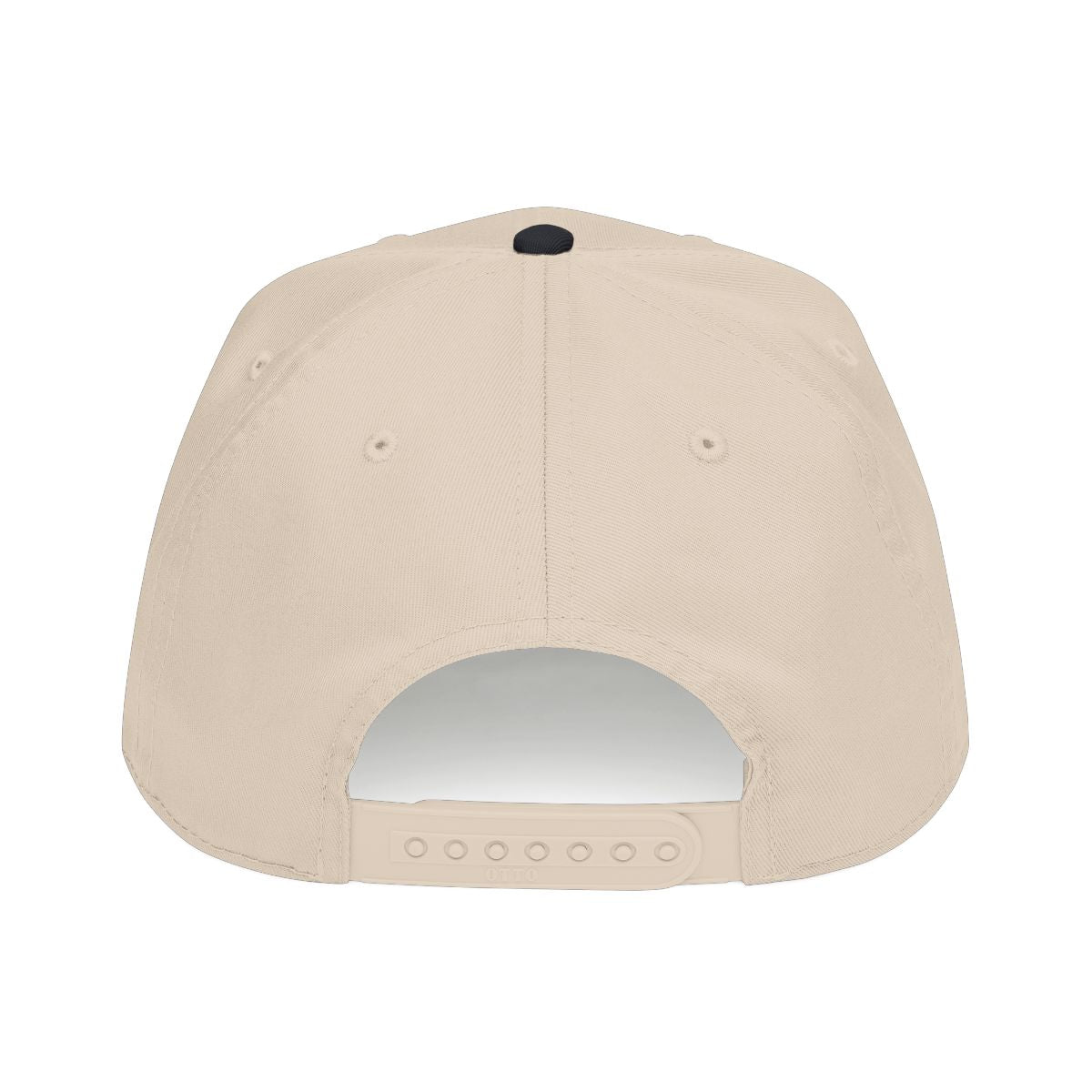 DTC round logo OTTO 31-069 snapback cap - Black / Natural - Rear snapback view