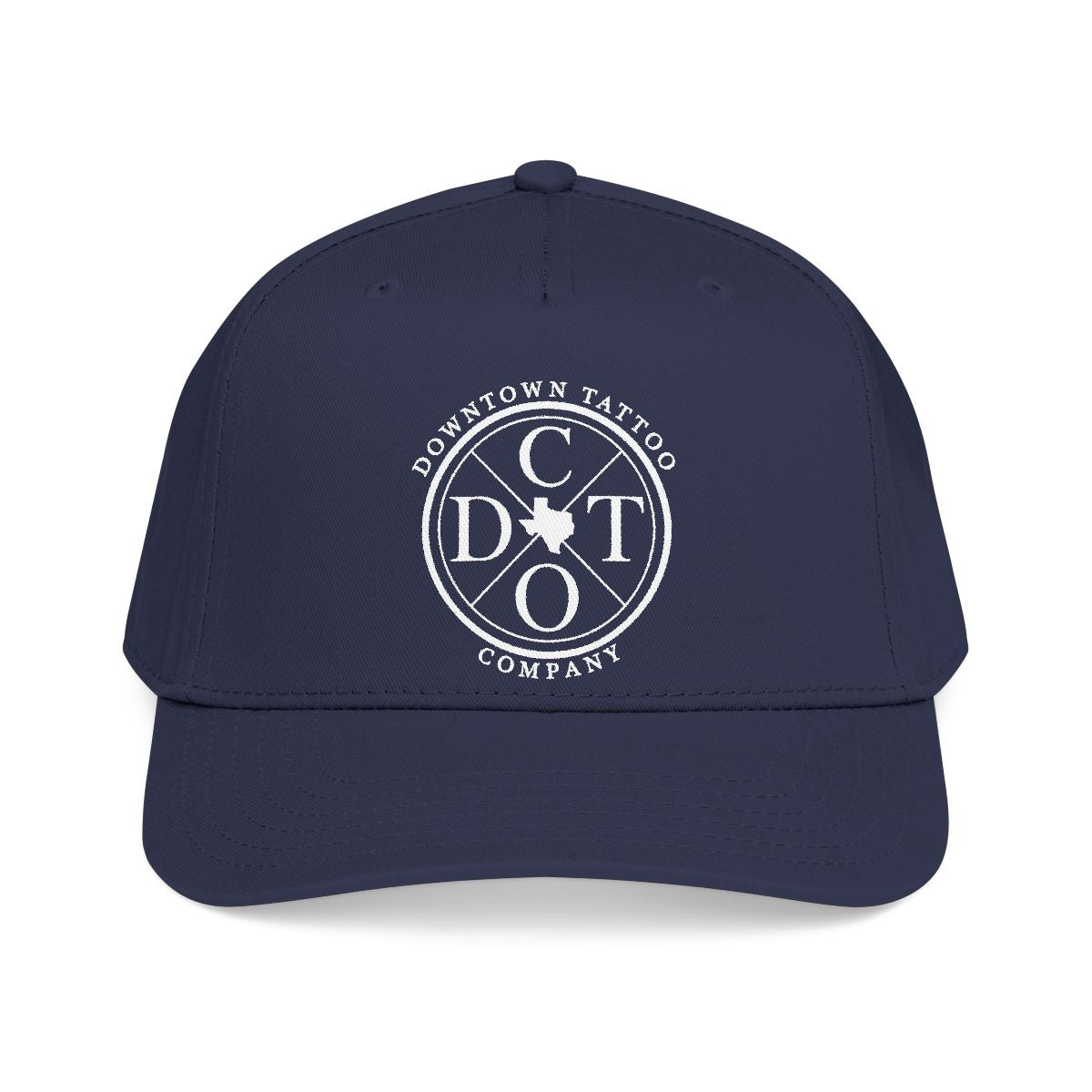 DTC round logo OTTO 31-069 snapback cap - Navy - Front view