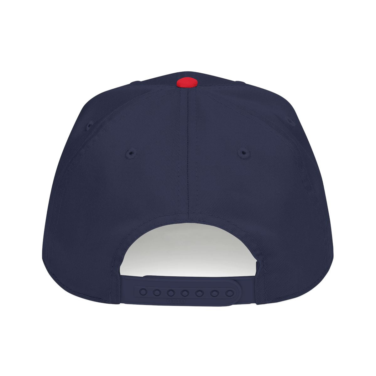 DTC round logo OTTO 31-069 snapback cap - Red / Navy - Rear snapback view