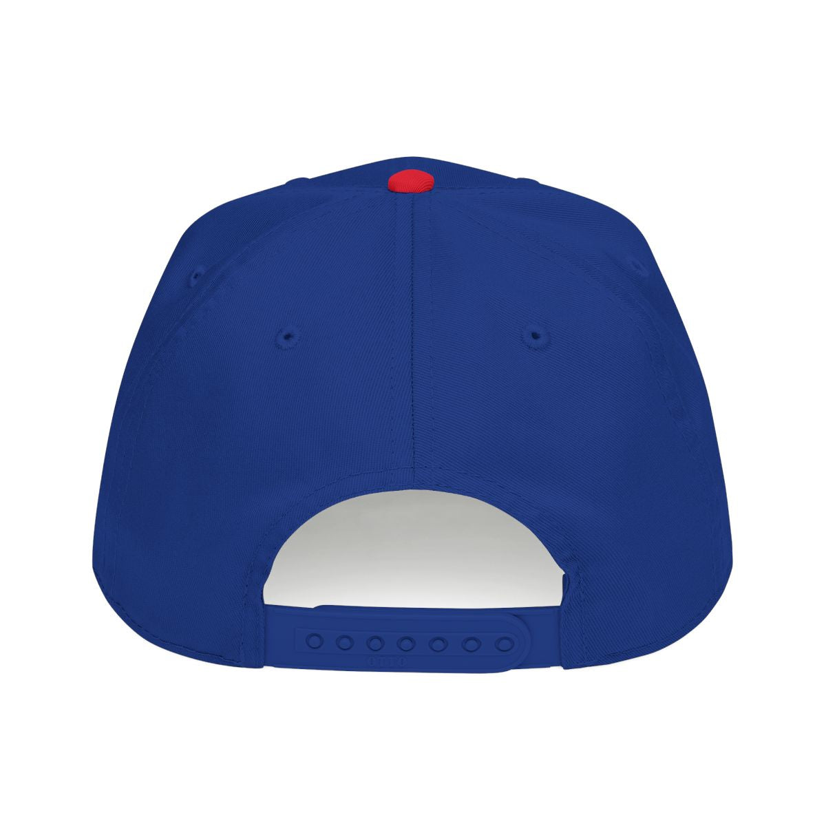 DTC round logo OTTO 31-069 snapback cap - Red / Royal - Rear snapback view