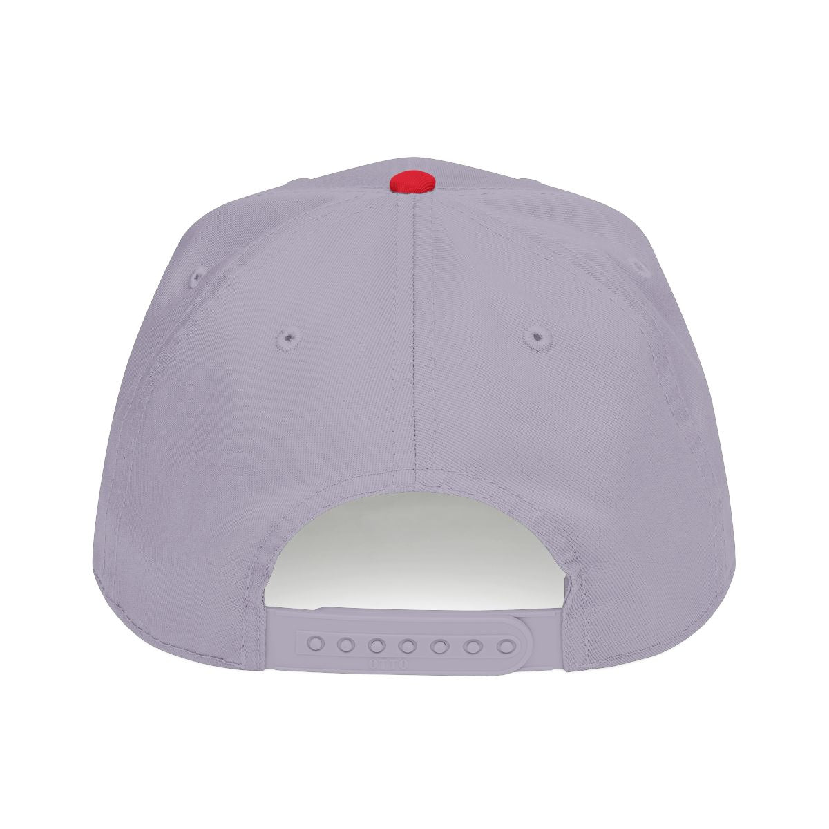 DTC round logo OTTO 31-069 snapback cap - Red / Grey - Rear snapback view