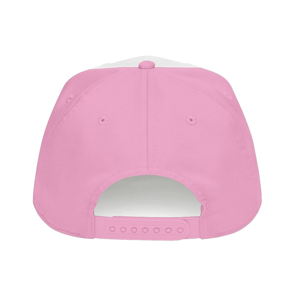 DTC round logo OTTO 31-069 snapback cap - Pink / White / Pink - Rear snapback view