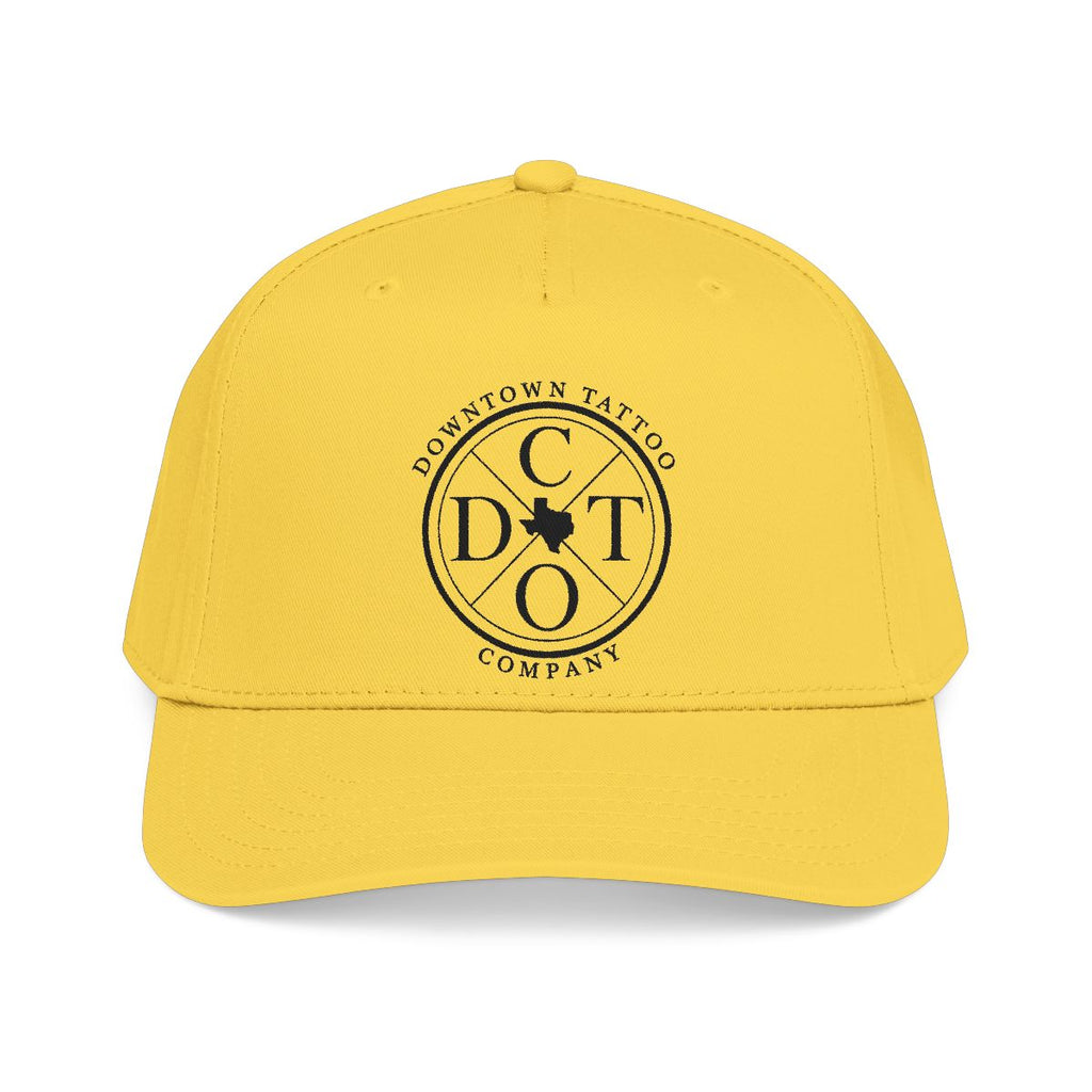DTC round logo OTTO 31-069 snapback cap - Yellow - Front view