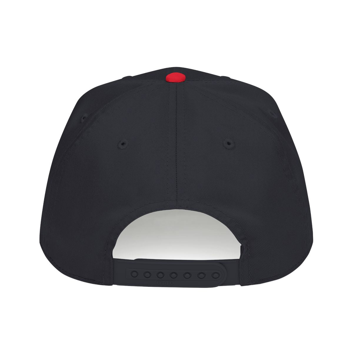 DTC round logo OTTO 31-069 snapback cap - Red / Black - Rear snapback view