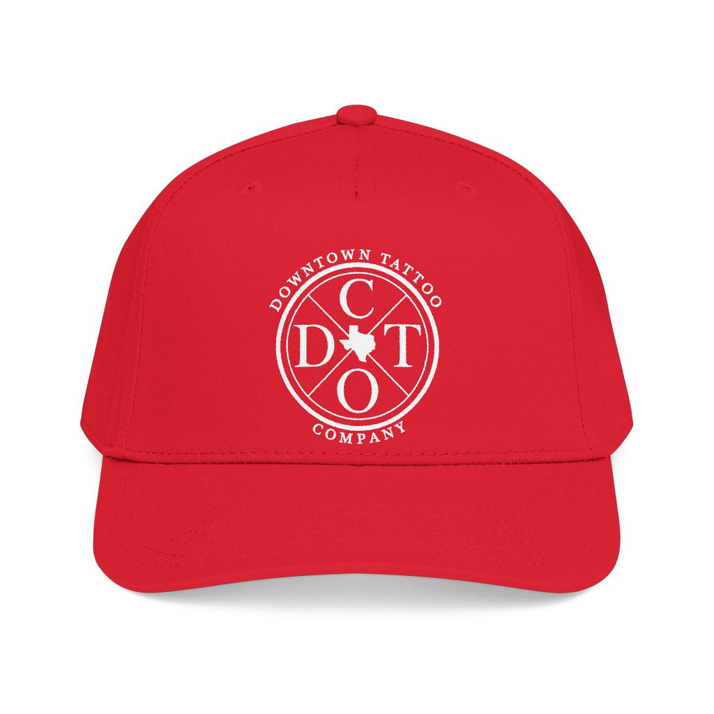 DTC round logo OTTO 31-069 snapback cap - Red - Front view